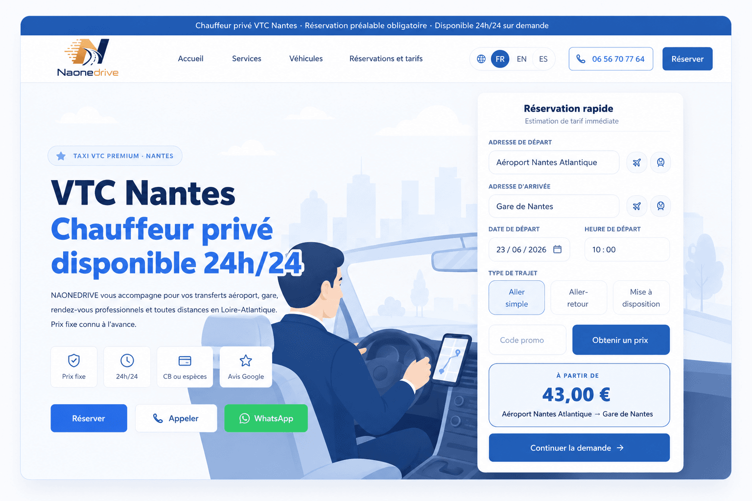 Aperçu d’un site vitrine responsive créé par MVC Apps